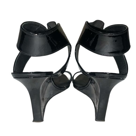 Manolo Blahnik Pepewe Black Patent Leather Wedge Heels    Size: EU 40.5 - Picture 5 of 8